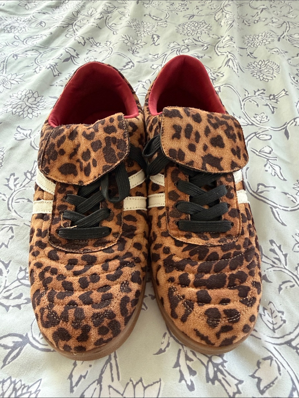 Leopard Print Women’s Casual Sneakers - Brown